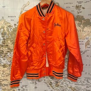 Vintage orange bomber jacket from California